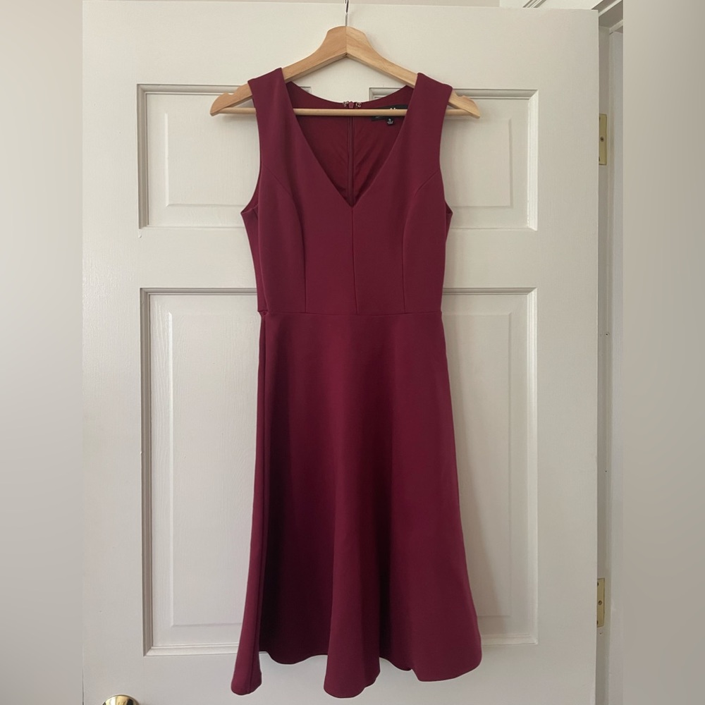 Lulu's Maroon A-Line Tank Dress